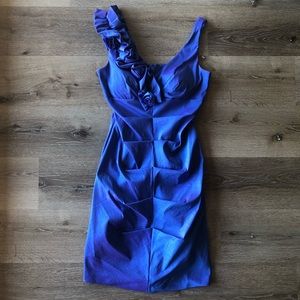 S.L Fashions Blue/ Purple Cocktail Dress
